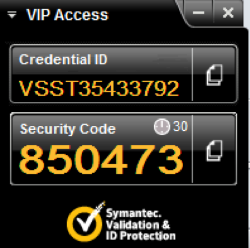 Vip Two Factor Setup Academic It Security